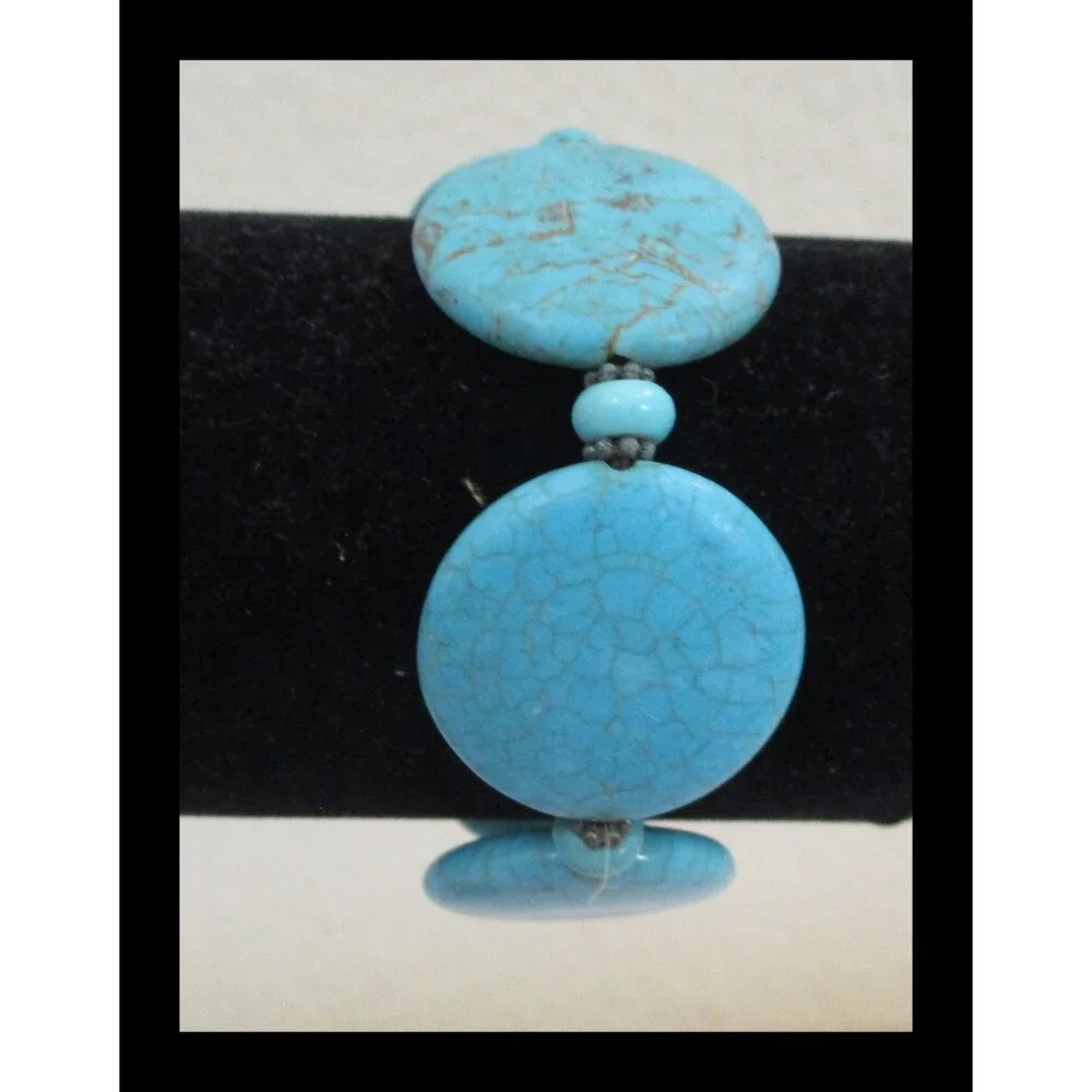 Southwestern Boho Howlite Stretch Bracelet BR-08